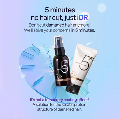 Hair Mist 1.69oz, 50ml, Korea Hair Care Brand, Instant Result, Clinically Proven Safety, Longer Lasting, Effective for all Hair Damages