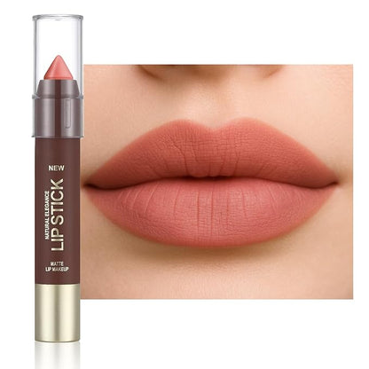 Erinde Matte Lipstick Lip Liner Crayon for Women, 24 Hour Lipstick Lip Liner Pencil, Neutral Lip Stick Lipliner Waterproof Long Lasting Smudge Proof, Vegan & Cruelty-Free, 02 Coral Pink