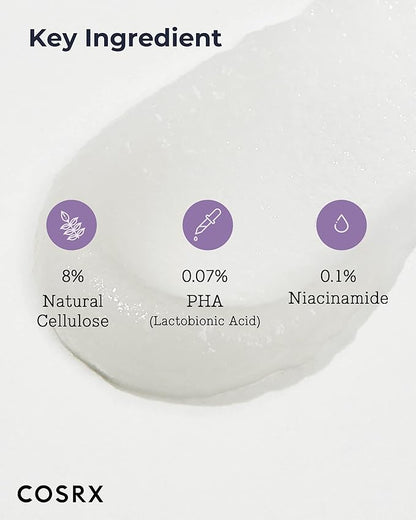 COSRX Low pH Good Night Soft Peeling Gel, 4.05 fl oz / 120ml, Mildly Exfoliating PHA For Sensitive Skin with Natural Cellulose, Radiating, Cleansing, Not Tested on Animals, Korean Skin Care