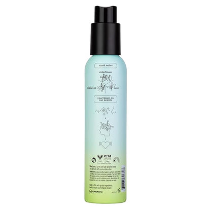 Pacifica Hair Mist Perfume & Full Body Spray for Women - Montana Sky Body Mist Fragrance w/Cedarwood, Elderflower, Black Pepper, Sage & Sandalwood Clean Beauty Alcohol-Free, Vegan & Cruelty-Free 5 oz