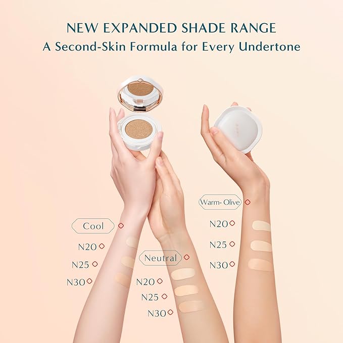 Florasis Flawless Jade Breathable Weightless Matte Cushion Foundation (N25 Rippling Lotus, 1 Count)