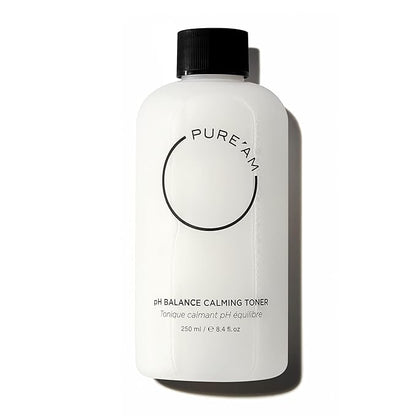 PURE'AM - Korean Toner for Dry Skin - Deeply Hydrating - Hyaluronic Acid & Vegan Ceramides - Korean Skincare Toner for Face, Sensitive Skin - Redness & Acne - 8.4 fl. oz, 250 ml