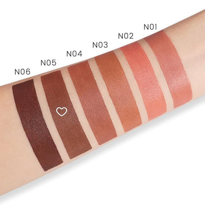 evpct 1Pcs Dark Brown Lipstick, Silky Velvet Matte Lipstick Pack Sets for Women, Long Lasting Smudge Proof Lipstick Lip Stain Makeup Kit matte lipstick 24 hours original N05