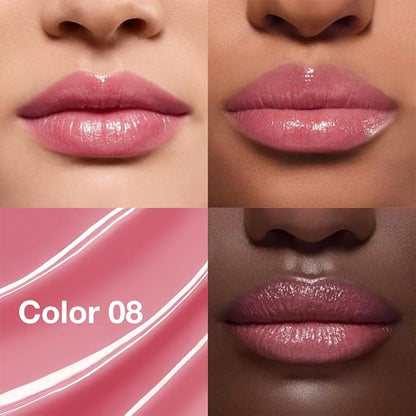 Soft Pink Tinted Lip Balm, Hydrating Sheer Soft Matte Finish Lipstick for Women, Creamy Natural Color Lip Tint Balm Lightweight And Non-greasy Lip Glow Long Lasting Waterproof for Dry Lips 08#
