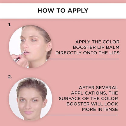 ARTDECO Color Booster Lip Balm in nude - nourishing lip balm with color-adapting pigments - lip plumper with spearmint flavor - prevents dryness & chapping - lip care with kernel oil - 0.1 Oz