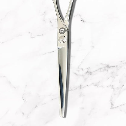 Saki Shears Odachi 5.5" Hair Cutting Scissors/Shears - Straight Handles - Dual Tangs - Zero Offset - Lightweight Hair Scissors for Professionals - Japanese 440C Steel - For Barbers and Hairdressers