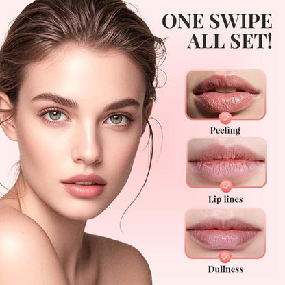 2 PCS Lip Gloss Color Peel Off Lip Stain, Long Lasting Lipstain Peel Off, Charming Lipstick Transfer Proof No Stick Cup (03-Positive Red and 04-Light Pink)
