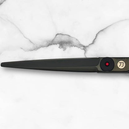 Scissors for Haircutting Professionals - Matte Black Finish - Long Lasting, Sharp Edge for Easy Hair Cuts - 440C Stainless Steel (7.0 Inches)