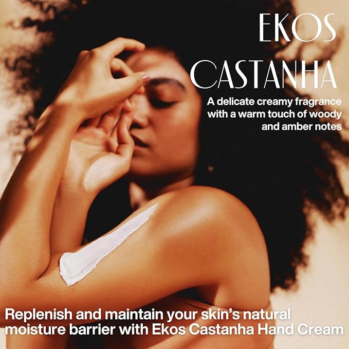 Natura - Brazil Nut Hand Cream - Anti-Dryness Castanha Hand Balm - 24-Hour Deep Hydration Skin Moisturizer - Vegan Skin Care - Brazilian Beauty Secrets - Self Care & Body Care - 1.4oz (40g)