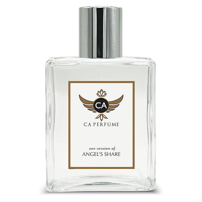 CA Perfume Impression of Angel's Share For Women & Men Replica Fragrance Dupes Eau de Parfum Spray Bottle 3.4 Fl Oz/100ml-X1