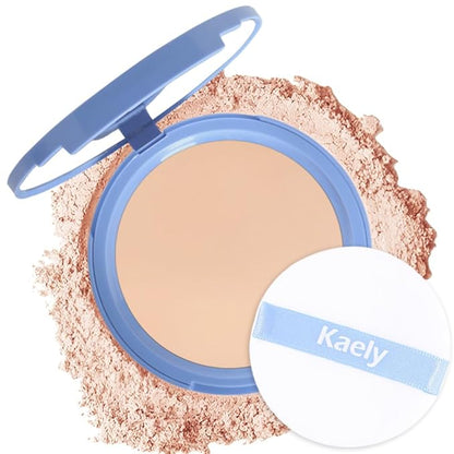 Oil Control Matte Perfection Face Powder Compact For Women, Matte Smooth Flawless Setting Powder Makeup, Polvo Compacto De Maquillaje, Waterproof Long Lasting, 0.35Oz, (130 True Beige, 1)