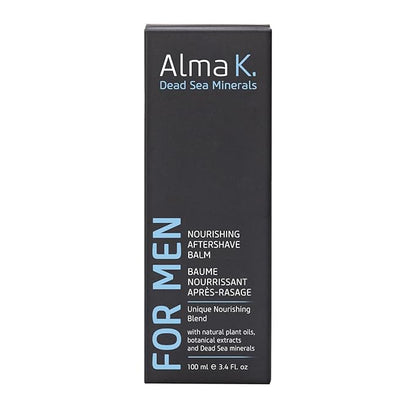 Alma K Nourishing Aftershave Balm - Aftershave for Men - Post Shave Balm for Men - Non Greasy Aftershave Lotion for Men - Dead Sea Minerals - 3.4 oz