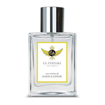 CA Perfume Impression of ACQUA COLONIA Lemon & Ginger For Women & Men Replica Fragrance Dupes Eau de Parfum Spray Bottle 1.7 Fl Oz/50ml-X1