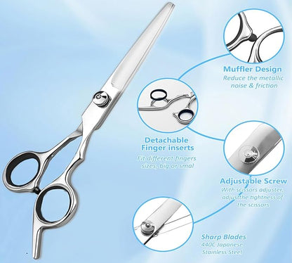 Hair Cutting Scissors, Professional Hair Scissors Razor, Barber Shears, Ultra Sharp Blades. For hair salon,hair studio or home