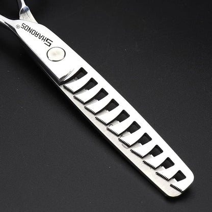 Barber hair scissors, Axemoore professional haircut Cutting Scissors/Shears set- 6", made of Japanese stainless steel, especially (6 in- tooth-E)