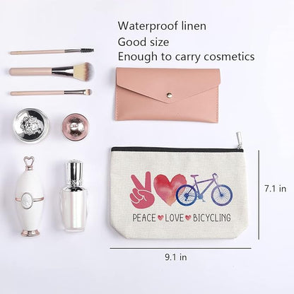 Gifts for Bicycle Enthusiasts Bicycling Gifts for Women Men Bicycling Bicyclist Gift for Biker Cyclist Athlete Bicycle Rider Birthday Christmas Gifts for Women Her Female - Peace Love Bicycling