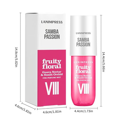 Perfume - No.8，Body Spray For Women（Eau De Perfum） Hair & Body Fragrance Mist，fruity aroma Vanilla Tune（Guava Nectar +Orchid +Vanilla） Perfumes For Women（3 fl oz）