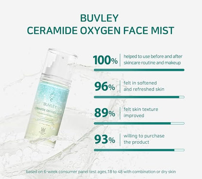Ceramide Oxygen Face Mist | Low pH, Vegan, Cruelty Free | Hydrating Refreshing Soothing Facial Mist Spray with Antioxidants 2.7 Fl Oz (3)