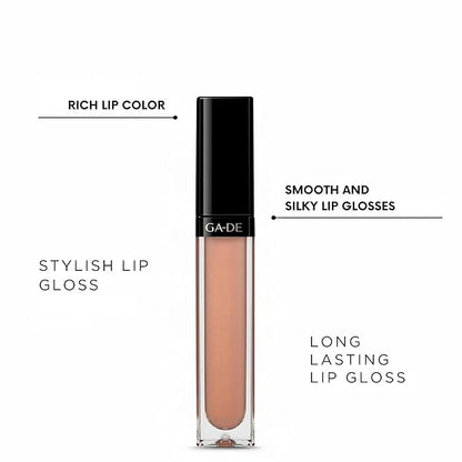 GA-DE Crystal Lights Lip Gloss, 527 - Enriched with Light-Reflecting Crystal Pearls - Smooth Silky, Rich Color - Moisturizes and Adds Shine - 0.2 oz