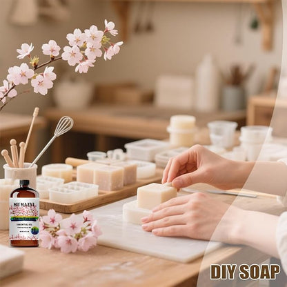 Cherry Blossom Essential Oil, Cherry Blossom Oil 16 Fl Oz 480ML for Diffuser Humidifier Yoga Cleaning DIY Candle Soap Making Essential Oils