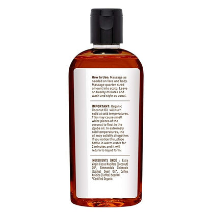 Desert Essence Organic Coconut, Jojoba, and Coffee Oil Blend