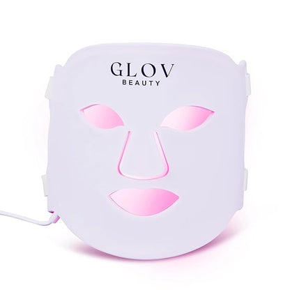 Glov Beauty - Anti-Aging LED Face Mask Red Light Therapy for Wrinkles, Fine Lines & Firmer Skin - Four Color Modes - Easy 10 Minute Session, Rechargeable, Facial Home Spa Device