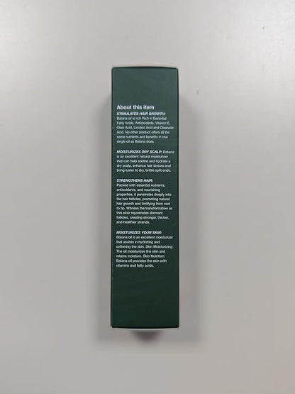 Batana Oil for Hair Growth | Dr. Sebi approved | Sourced from Honduras | Eliminates Split Ends | Prevents Hair Loss | Promotes Hair Thickness | 100% Natural Organic Hair Oil - 4 fl oz