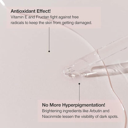 OxygenCeuticals Fermented Fluid – Brightening & Hydrating Ampoule with Fructan Ferment Extract, Arbutin & Niacinamide, Improves Skin Tone & Radiance for Dry and Dull Skin. 1.69 fl.oz (50ml)