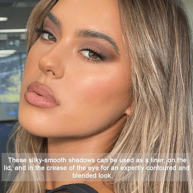 10 Color Matte Neutral Eyeshadow Palette - Neutral Taupe & Grey Brown Shades, Blendable Long-Lasting, Vegan Cruelty-Free Natural Nude Eye Shadow Palette for Women, Professional Makeup Looks