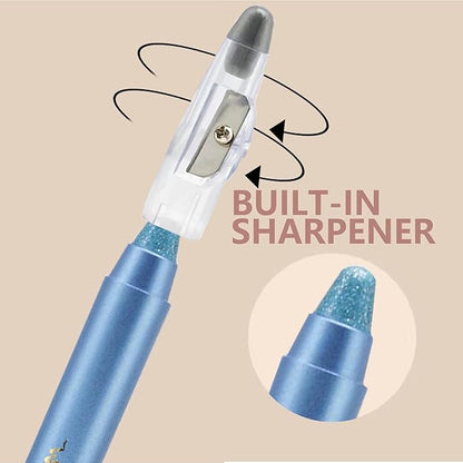 Light Blue Eyeshadow Stick, Highlighter Eye Liner,Eye Brightener Stick, Shimmer Creamy eyeshadow, Waterproof Eyeshadow Pencil Long Lasting Eye Shadow Makeup.#4 light blue shimmer