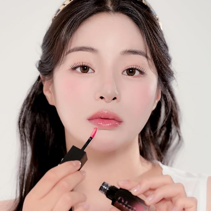 DINTO Blur-Glowy Lip Tint - Glossy Finish, Hydrating, Long Lasting, Lightweight Texture, Non-Sticky, Vegan & Cruelty-Free, K beauty (201 Nobilitas, 0.11 fl.oz)
