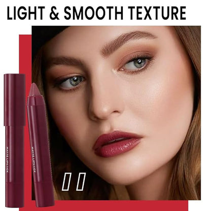BINGBRUSH Crayon Matte Longwear Lipstick Pack Set,Moisture Smooth Color Stick Ultimate Lip Crayon for Makeup Collection - Waterproof Velvet Lipgloss (11#, 1 Count (Pack of 1))