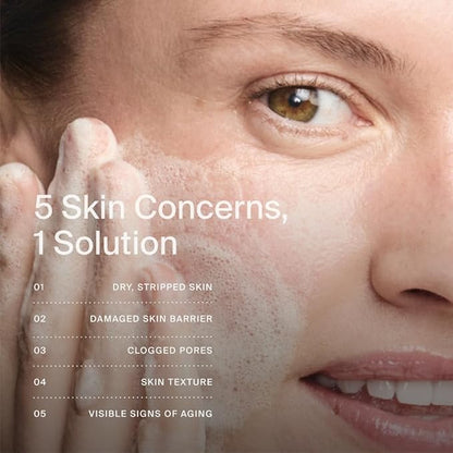 Timeline Mito-Biotic™ Travel Size Gentle Cleanser - Non-Drying & Calming With Ceramides To Remove Makeup & Strengthen Skin Barrier For All Skin Types - 1.7 Fl Oz
