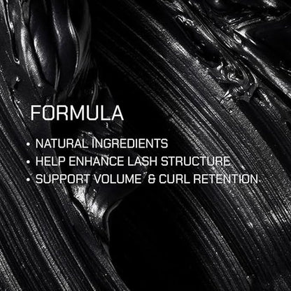 Radiant Professional Lengthening Mascara with silicone brush – Smudge-Proof Curl Mascara Volume and Length for Sensitive Eyes, Cruelty Free, Ideal for Mature & Young Women, 0.43 oz (01 Black)