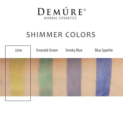 Demure Mineral Make Up (Lime) Eye Shadow, Shimmer Eyeshadow, Loose Powder, Glitter Eyeshadow, Eye Makeup, Professional Makeup