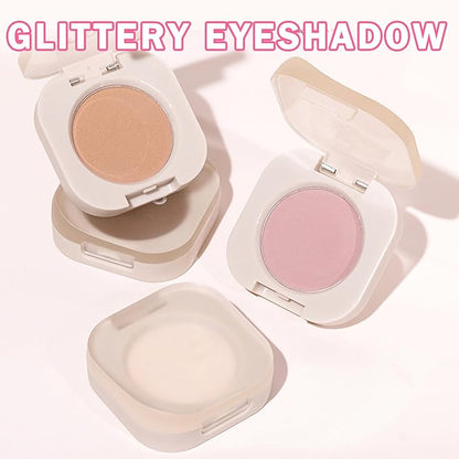 Single Eyeshadow Nude Eyeshadow Primers,Matte Ultra Fine Lightweight Powder Multiuse Blendable Makeup Eyeshadow for Women Girls,High Pigment Daily Warm Tone Eyes Makeup (04 Autumn Apricot)