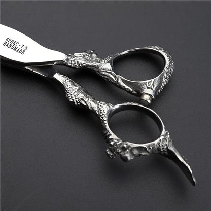 7" 7.5" 8" Professional Hairdressing Scissors Barber Salon Hair Cutting Dragon Shears (Large)