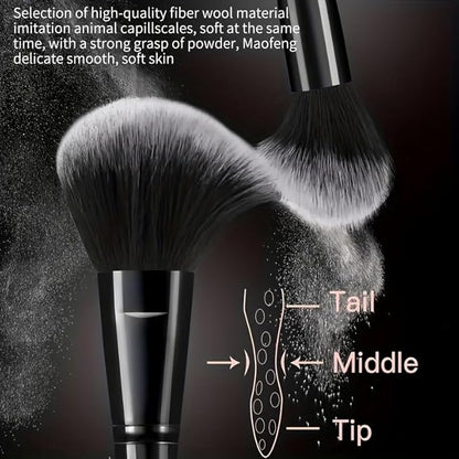 47Pcs Black Makeup Brushes Set Professional Makeup Kit Multi-functional Makeup Tool Set with Facial Makeup Accessories, Foundation Makeup Brush Kit Eye and Face Make up Brushes & Tools