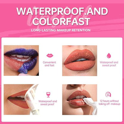 Peel off Lip Stain Masque - Lip Liner Peel Off Lip Stain Tattoo, All Day Peel-Off Lip Tint,Long Lasting Waterproof Transfer-proof Lip Mask Peel Off Lip Gloss,Stay Lip Makeup C06#
