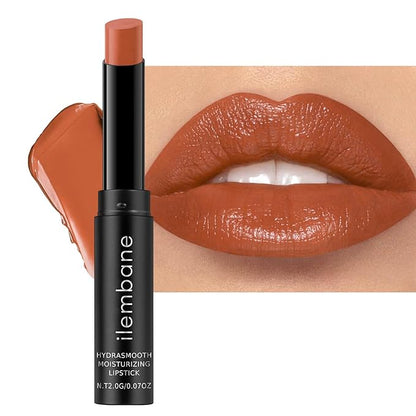 Moisture Latte Brown Lipstick – Hydrating Lip Balm for Dry, Cracked Lips, Weightless Creamy Lip Color with Vitamin E, Hydrasmooth, Glossy Juicy Finish, Long Lasting for Women (Latte)