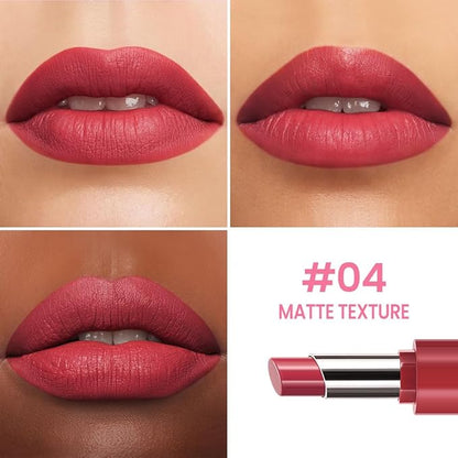 Honey Lipstick Tinted Lip Balm - Matte Tint Cream Lipsticks for All Skin Tones, Hydrating Lip Stain, Can be Buildable Blendable Nourishing Moisturizing Suitable for Women to Every Day Makeup 04
