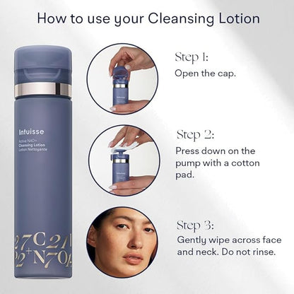 Active NAD+ Prebiotic Toner - Micellar Water & Makeup Remover– 5% Pharma-Grade NAD+ Cleanser with Centella Asiatica & A-Glucan Oligosaccharide – Swiss Liposomal Technology – 100ml