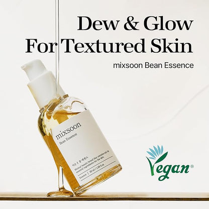 mixsoon Bean Glass Skin Duo Bean Essence 50ml + Bean Cream 50ml 3.38 Fl. Oz / 100ml Glass Skin Care