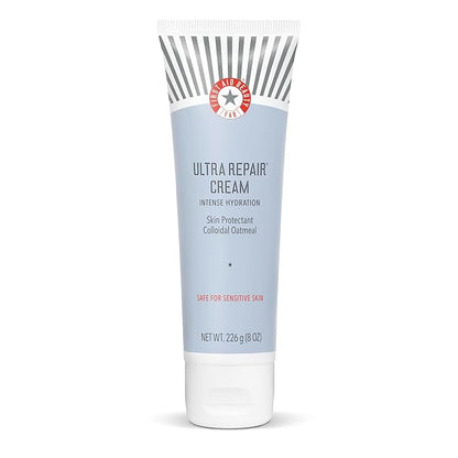 First Aid Beauty - Ultra Repair Cream, Intense Hydration Whipped Colloidal Oatmeal, Clinically Proven to Strengthen Skin Barrier in 7 Days & Helps Relieve Eczema, Luxury Face & Body Moisturizer, 8 oz
