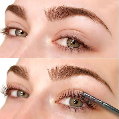 Iron Wand Mascara,Waterproof Metal Wand Mascara Tubing, 3D Curling Metal Wands Mascaras Black Washable, Long-lasting 3D Curling Eyelash, Smudge Proof & No Flaking (Black-2 * 2)