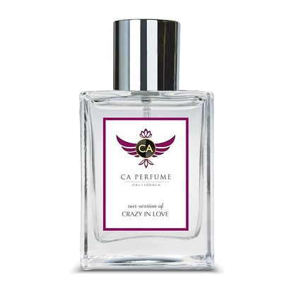 CA Perfume Impression of Crazy In Love for Women Amber Floral Fragrance Long Lasting Perfumes for Women Eau De Parfum 1.7 Fl Oz 50ml