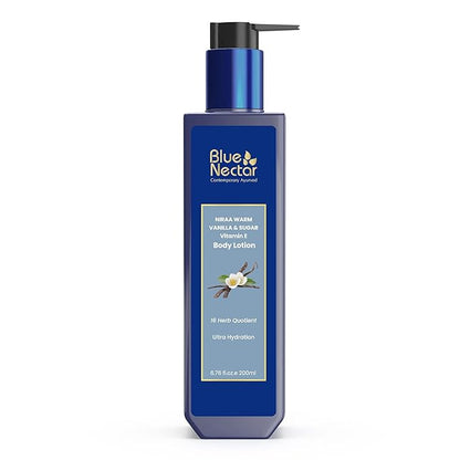 Blue Nectar Shea Butter Moisturizing Warm Vanilla and Sugar Body Lotion with Vitamin E for Hydration | Body Lotion for Dry Skin | For Women & Men (12 Herbs, 6.76 Fl oz)