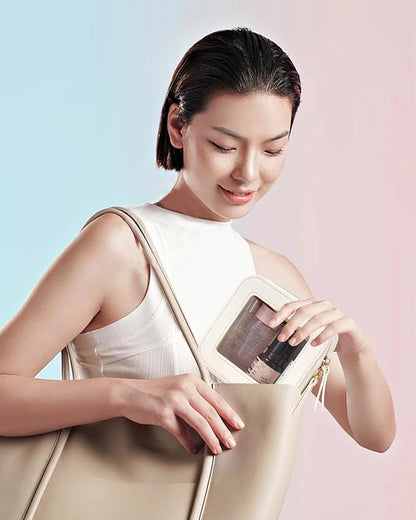 Small Clear Makeup Bag, Mini Makeup Pouch TSA Approved Toiletry Bag for Women Travel Makeup Bag Cute Clear Cosmetic Bag Waterproof Make Up Bag Organizer for Car Essentials