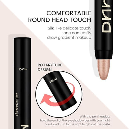 evpct 2Pcs Cream Eyeshadow Sticks Set for Eyes Waterproof, Sand Shimmer Matte Eye shadow Stick Pencil Pen Bulk sombras en crema para ojos 25+25