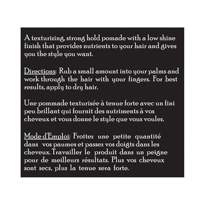 Brickell Men's Products Strong Hold Texturizing Pomade For Men, Natural and Organic, Pliable Hair Styling Fiber Pomade, 2 Ounce, Scented
